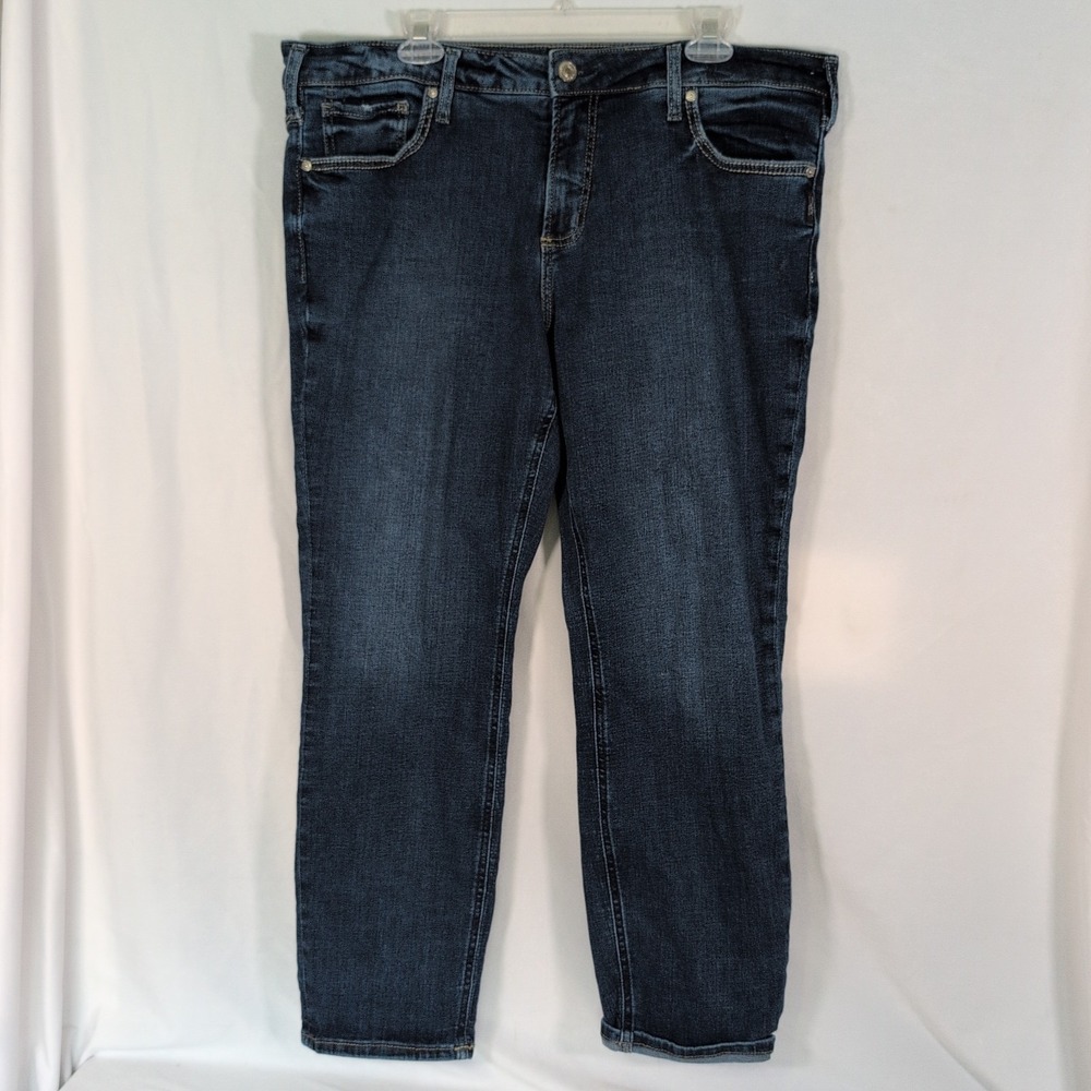 Silver Jeans Boyfriend Women's  Bold stich Hand  size 16/27